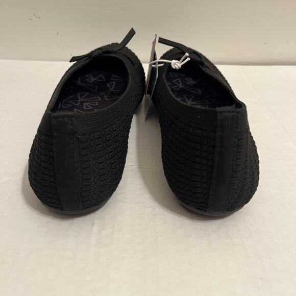 Skechers Cleo Point Washable Recycled Knit Flats Nostalgic Days Black Size 6 - Picture 5 of 12